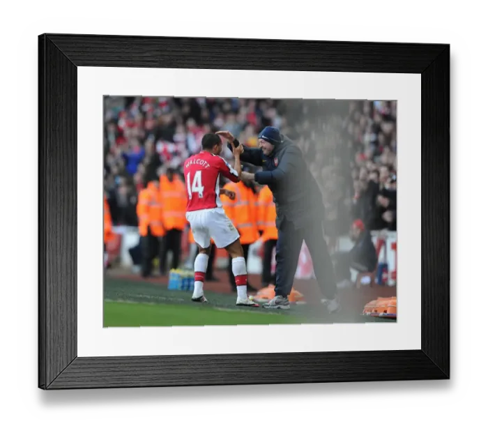 Framed Print : Theo Walcott's Double: Arsenal's Thrilling 3-1 Victory over Burnley (Barclays Premier League, 2009-10) Framed Print : Theo Walcott's Double: Arsenal's Thrilling 3-1 Victory over Burnley (Barclays Premier League, 2009-10)
