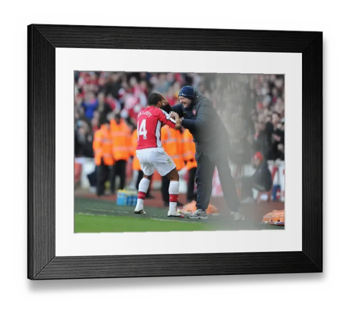 Framed Print : Theo Walcott's Double: Arsenal's Thrilling 3-1 Victory over Burnley (Barclays Premier League, 2009-10) Framed Print : Theo Walcott's Double: Arsenal's Thrilling 3-1 Victory over Burnley (Barclays Premier League, 2009-10)