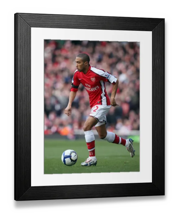 Framed Print : Gael Clichy (Arsenal). Arsenal 3: 1 Burnley. Barclays Premier League. Emirates Stadium