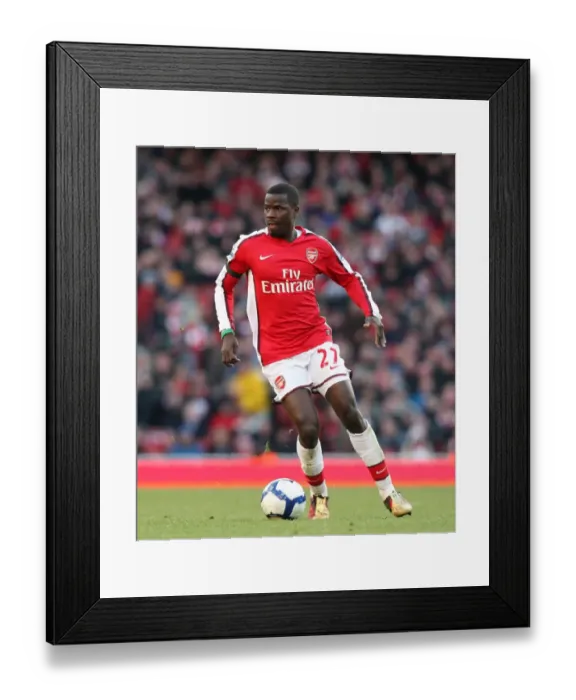 Framed Print : Emmanuel Eboue (Arsenal). Arsenal 3: 1 Burnley. Barclays Premier League