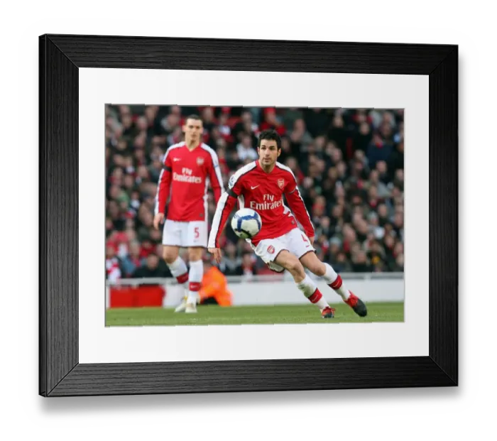 Framed Print : Cesc Fabregas's Leadership: Arsenal's 3-1 Victory Over Burnley in the Barclays Premier League (2010)