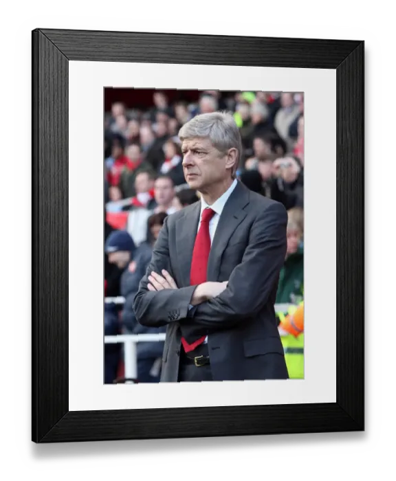 Framed Print : Arsene Wenger the Arsenal Manager. Arsenal 3: 1 Burnley. Barclays Premier League Framed Print : Arsene Wenger the Arsenal Manager. Arsenal 3: 1 Burnley. Barclays Premier League