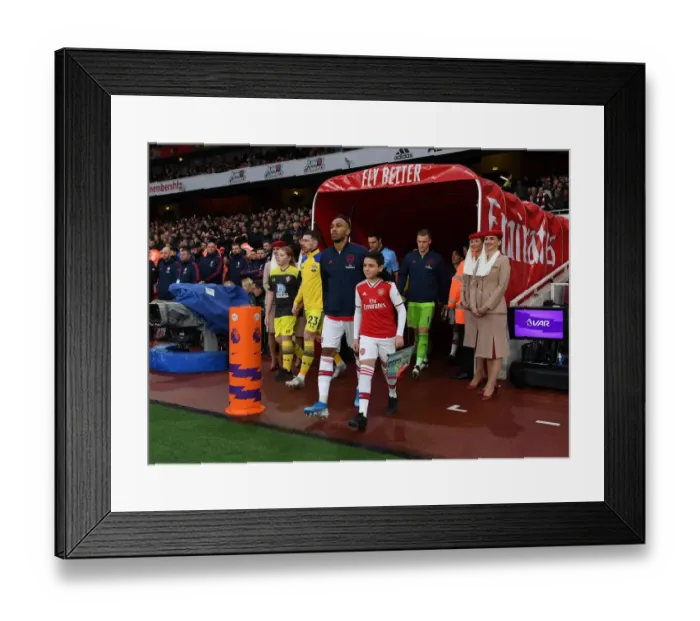 Framed Print : Arsenal's Aubameyang Ready for Southampton Showdown - Arsenal FC vs Southampton FC, Premier League 2019-20