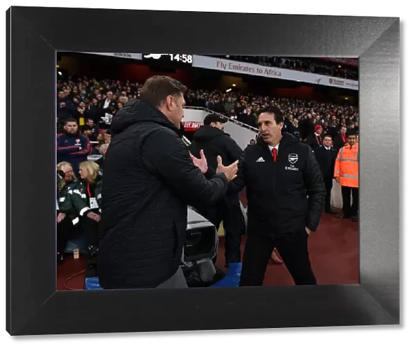 Arsenal vs Southampton: Unai Emery and Ralph Hasenhuttl Pre-Match Greeting - Premier League 2019-20