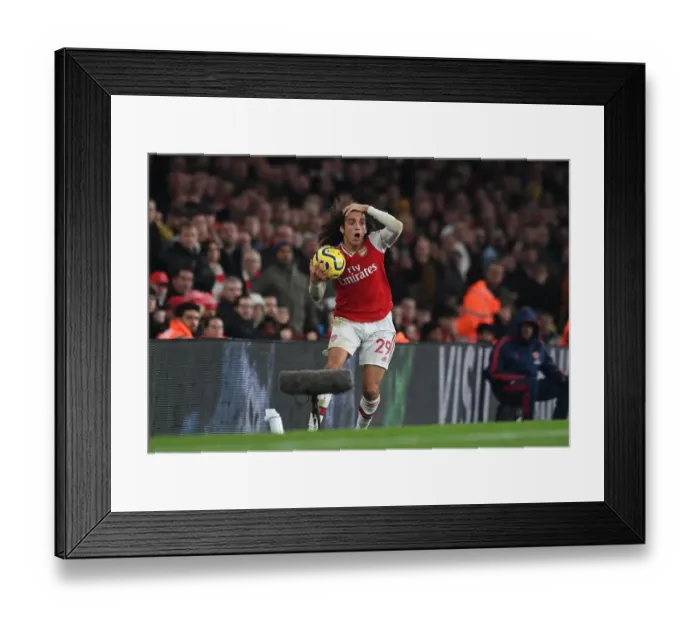 Framed Print : Guendouzi in Action: Arsenal vs. Southampton (2019-20)
