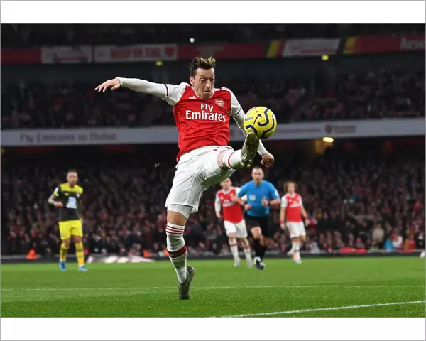 Arsenal's Mesut Ozil in Action Against Southampton in the Premier League
