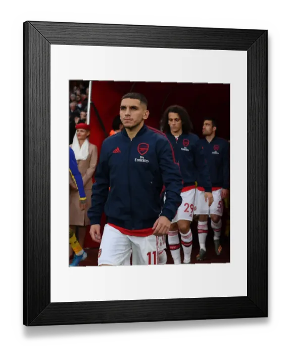 Framed Print : Lucas Torreira (Arsenal). Arsenal 2:2 Southampton