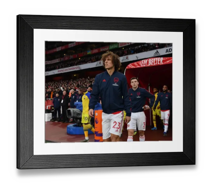 Framed Print : David Luiz (Arsenal). Arsenal 2:2 Southampton