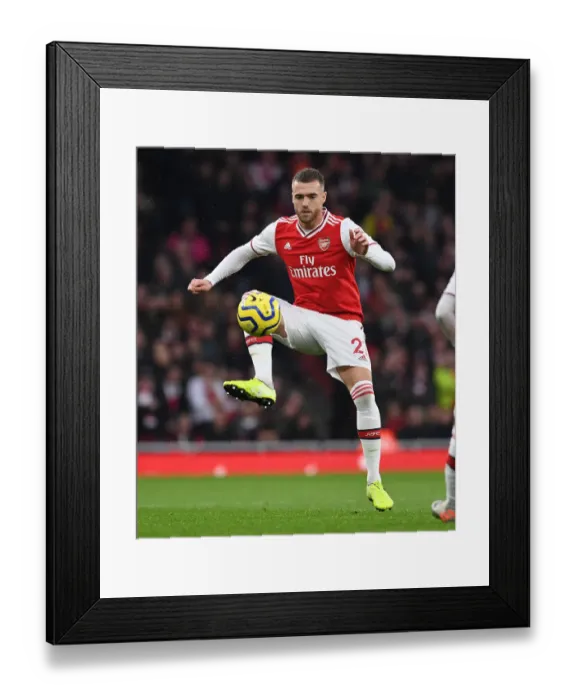 Framed Print : Arsenal vs Southampton: Calum Chambers in Action at the Emirates Stadium