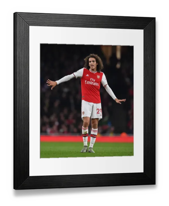 Framed Print : David Luiz in Action: Arsenal vs Southampton, Premier League 2019-20, Emirates Stadium