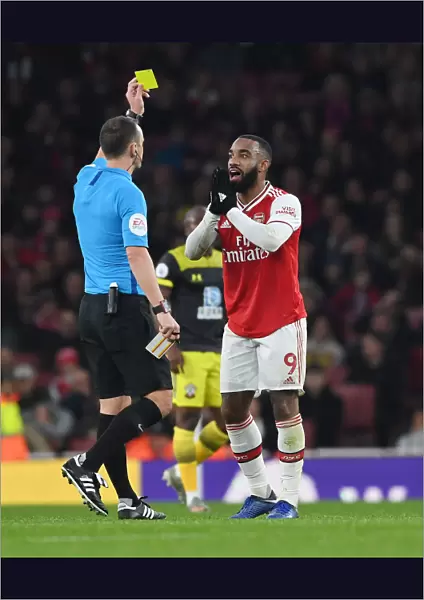 Arsenal's Lacazette Booked in Intense Arsenal v Southampton Clash (Premier League 2019-20)
