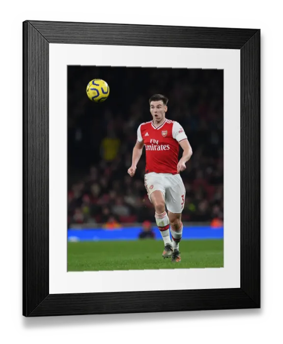 Framed Print : Arsenal's Kieran Tierney in Action during Arsenal v Southampton Premier League Match