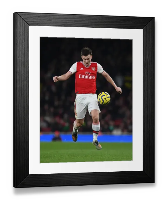 Framed Print : Arsenal's Kieran Tierney in Action Against Southampton in the Premier League Framed Print : Arsenal's Kieran Tierney in Action Against Southampton in the Premier League