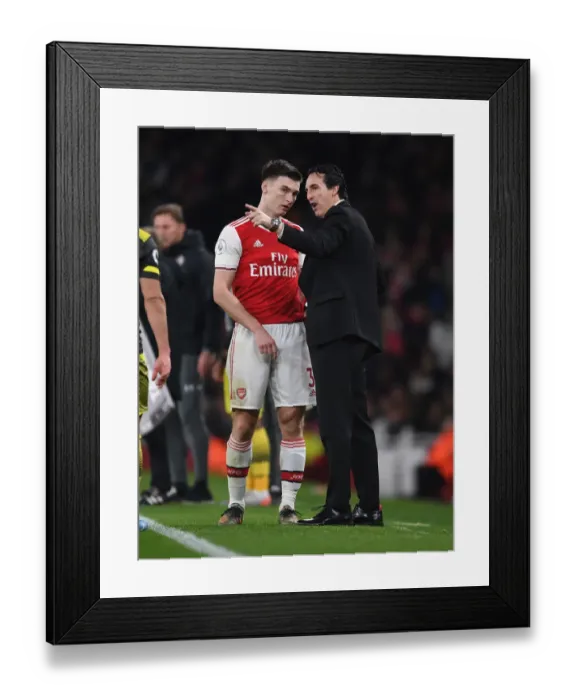 Framed Print : United Focus: Emery and Tierney at Arsenal's Emirates Framed Print : United Focus: Emery and Tierney at Arsenal's Emirates