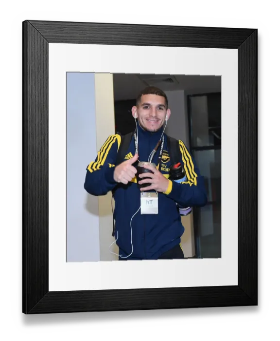 Framed Print : Lucas Torreira's Arrival: Arsenal vs Eintracht Frankfurt, UEFA Europa League 2019-20, Emirates Stadium