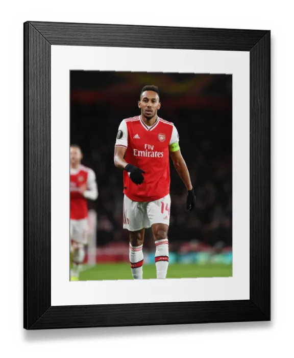 Framed Print : Arsenal's Aubameyang Faces Eintracht Frankfurt in Europa League Showdown Framed Print : Arsenal's Aubameyang Faces Eintracht Frankfurt in Europa League Showdown