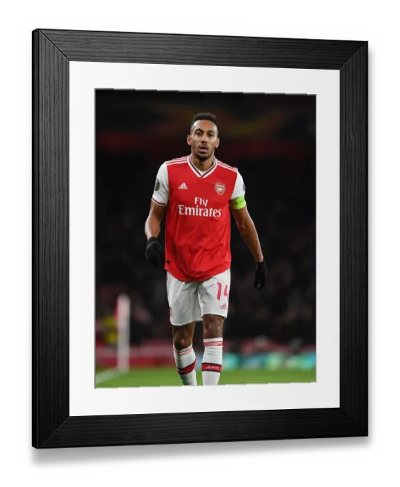 Framed Print : Arsenal's Aubameyang Shines: Europa League Victory over Eintracht Frankfurt Framed Print : Arsenal's Aubameyang Shines: Europa League Victory over Eintracht Frankfurt