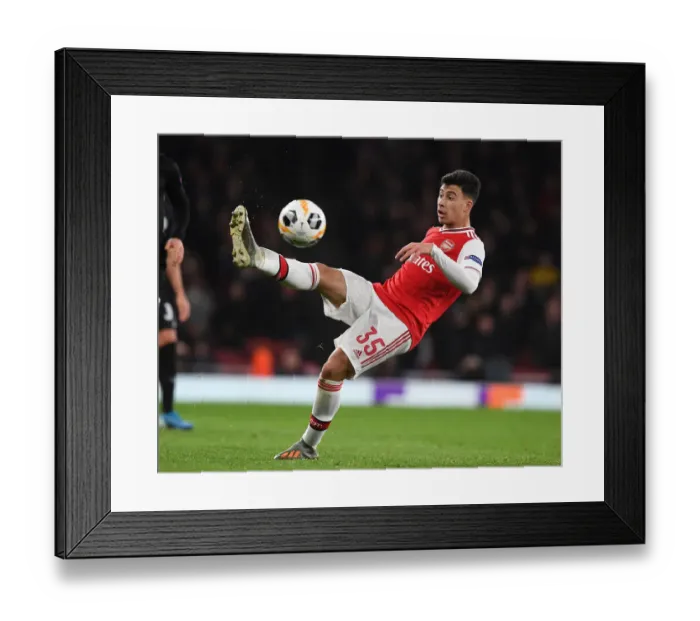 Framed Print : Martinelli's Europa League Debut: Arsenal Star Shines Against Eintracht Frankfurt