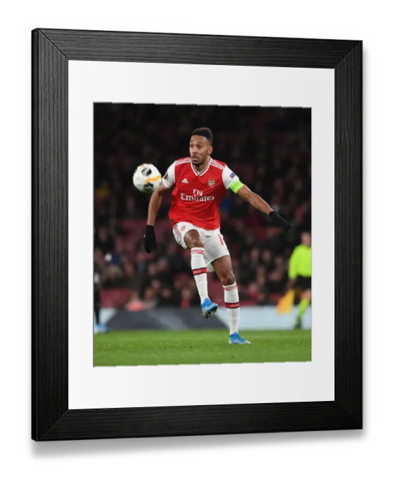 Framed Print : Arsenal's Aubameyang Illuminates Europa League Victory over Eintracht Frankfurt Framed Print : Arsenal's Aubameyang Illuminates Europa League Victory over Eintracht Frankfurt