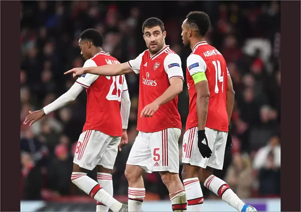 Arsenal's Sokratis and Aubameyang Face Off Against Eintracht Frankfurt in Europa League Clash