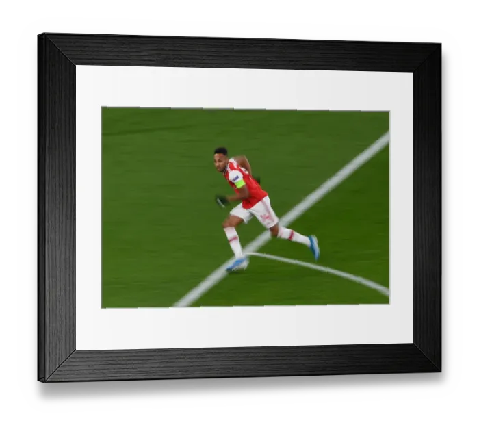 Framed Print : Arsenal's Aubameyang Shines: Europa League Victory over Eintracht Frankfurt Framed Print : Arsenal's Aubameyang Shines: Europa League Victory over Eintracht Frankfurt