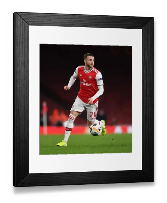 Framed Print : Calum Chambers in Action: Arsenal vs Eintracht Frankfurt, UEFA Europa League 2019-20