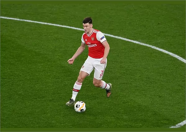 Arsenal's Kieran Tierney in Action during UEFA Europa League Match against Eintracht Frankfurt