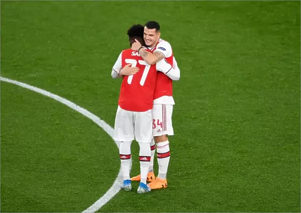 Arsenal's Xhaka and Saka: United Pre-Match Bond - Arsenal vs Eintracht Frankfurt, UEFA Europa League 2019-20