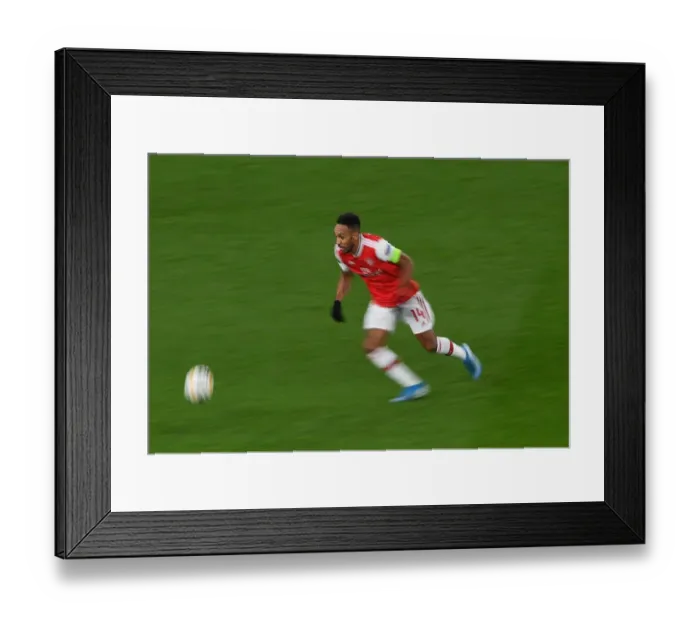 Framed Print : Pierre-Emerick Aubameyang (Arsenal) Framed Print : Pierre-Emerick Aubameyang (Arsenal)