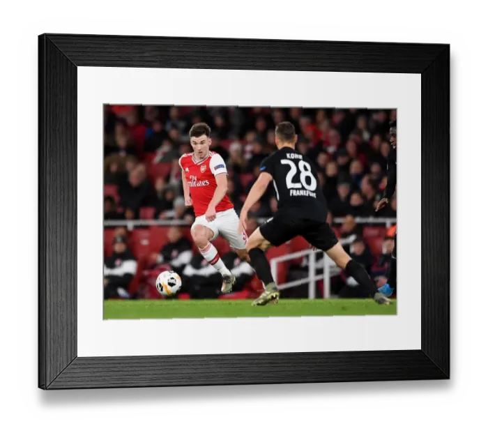 Framed Print : Kieran Tierney (Arsenal) Dominik Kohr (Eintracht) Framed Print : Kieran Tierney (Arsenal) Dominik Kohr (Eintracht)
