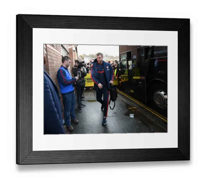Framed Print : Per Mertesacker Leads Arsenal at Norwich City: Premier League Clash (December 2019)