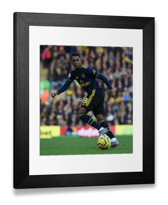 Framed Print : Joe Willock in Action: Norwich City vs Arsenal, Premier League 2019-20