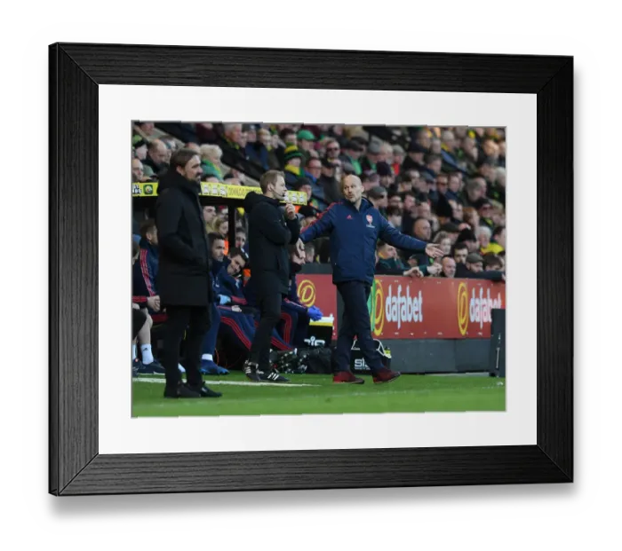 Framed Print : Freddie Ljungberg Leads Arsenal in Premier League Battle at Norwich City, December 2019