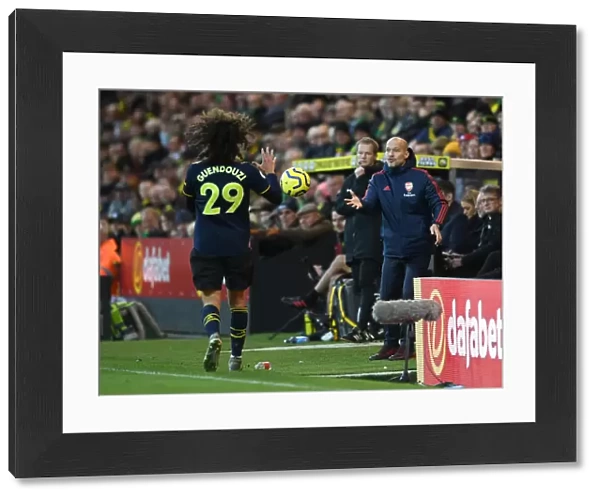 Arsenal: Ljungberg Encourages Guendouzi on the Pitch during Norwich Match