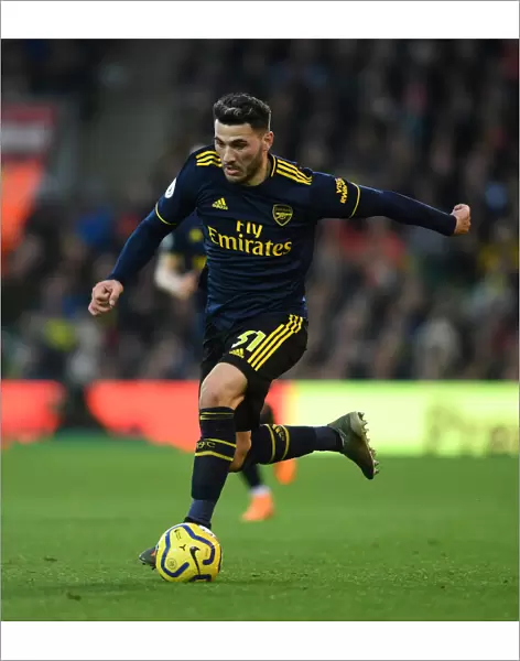 Sead Kolasinac of Arsenal in Action against Norwich City (Premier League 2019-20)