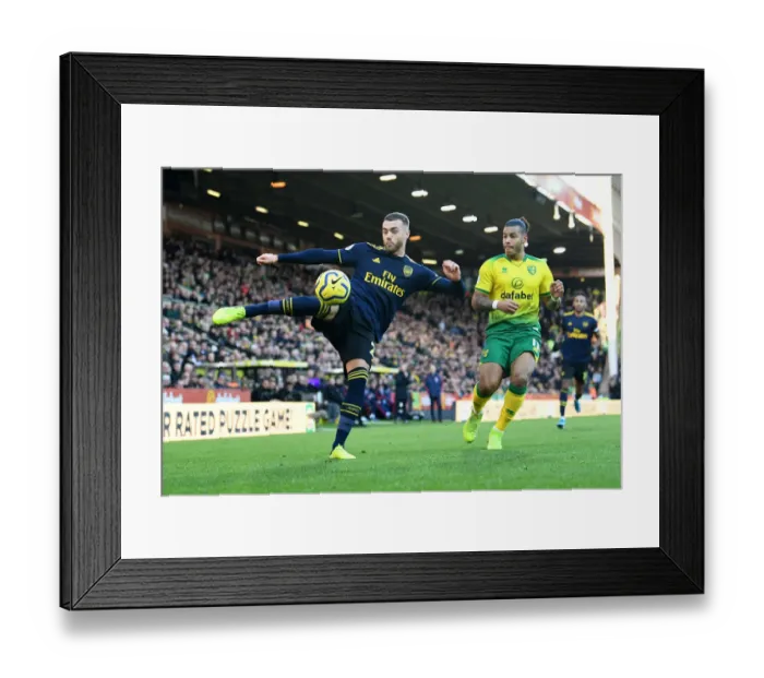 Framed Print : Norwich's Hernandez Threatens Chambers: Intense Moment from Arsenal-Norwich Clash Framed Print : Norwich's Hernandez Threatens Chambers: Intense Moment from Arsenal-Norwich Clash