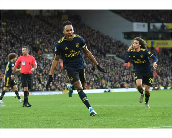 Aubameyang Scores Arsenal's Second Goal: Norwich City vs Arsenal, Premier League 2019-20
