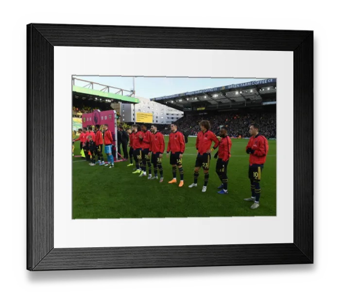 Framed Print : Arsenal vs. Norwich City: Premier League Showdown at Carrow Road (December 2019)