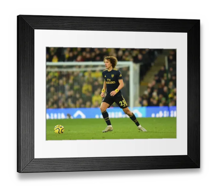 Framed Print : David Luiz (Arsenal). Norwich City 2:2 Arsenal