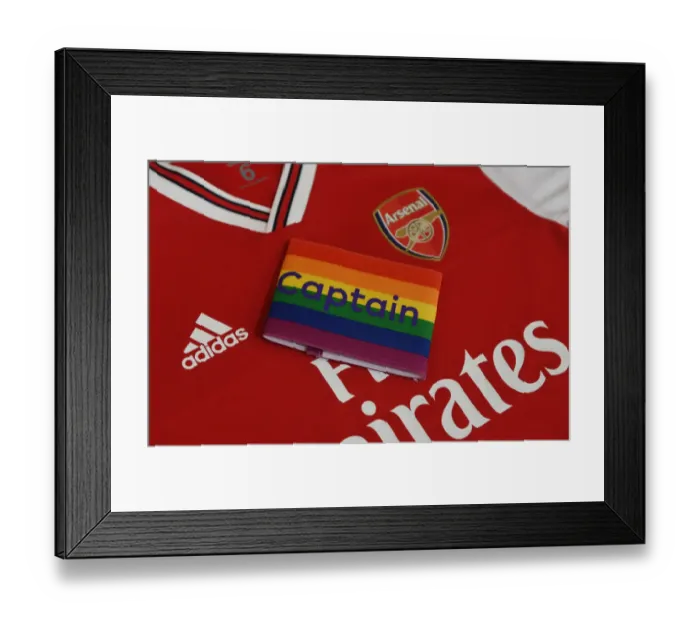 Framed Print : Arsenal vs Brighton: Rainbow Armband Unity at Emirates Stadium Framed Print : Arsenal vs Brighton: Rainbow Armband Unity at Emirates Stadium