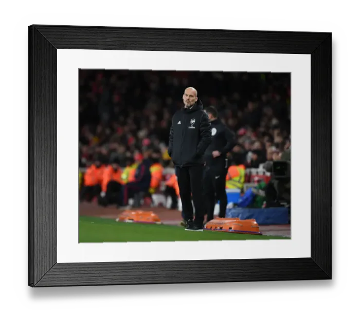 Framed Print : Freddie Ljungberg Leads Arsenal at Emirates Stadium: Arsenal vs Brighton, 2019-20