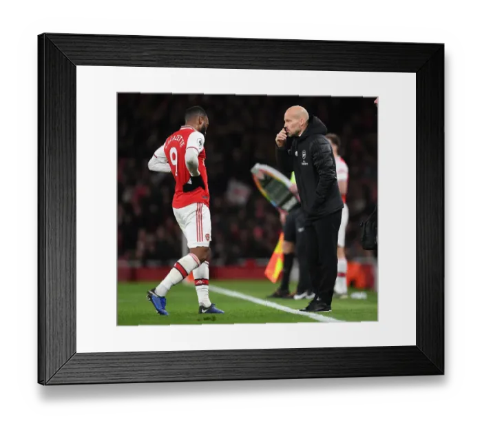 Framed Print : Freddie Ljungberg Coaches Arsenal: Arsenal vs Brighton, 2019-20 (December 5, 2019)