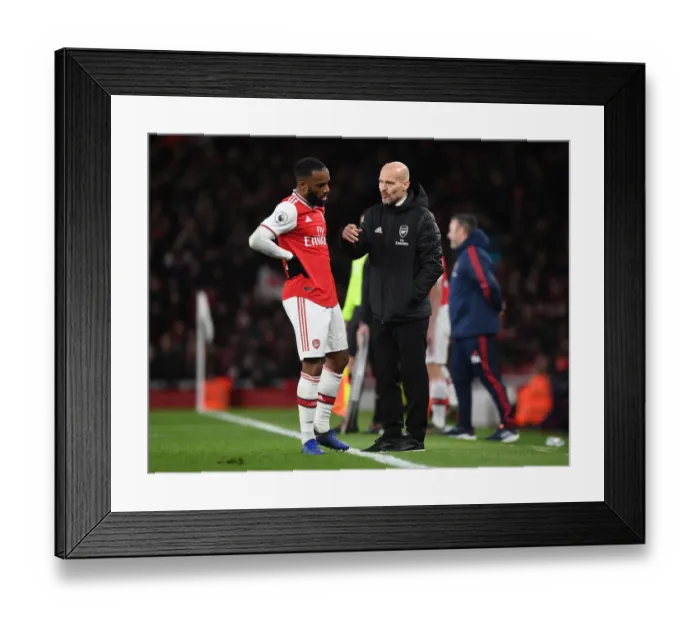 Framed Print : Arsenal vs Brighton: Freddie Ljungberg Coaches Arsenal at Emirates Stadium