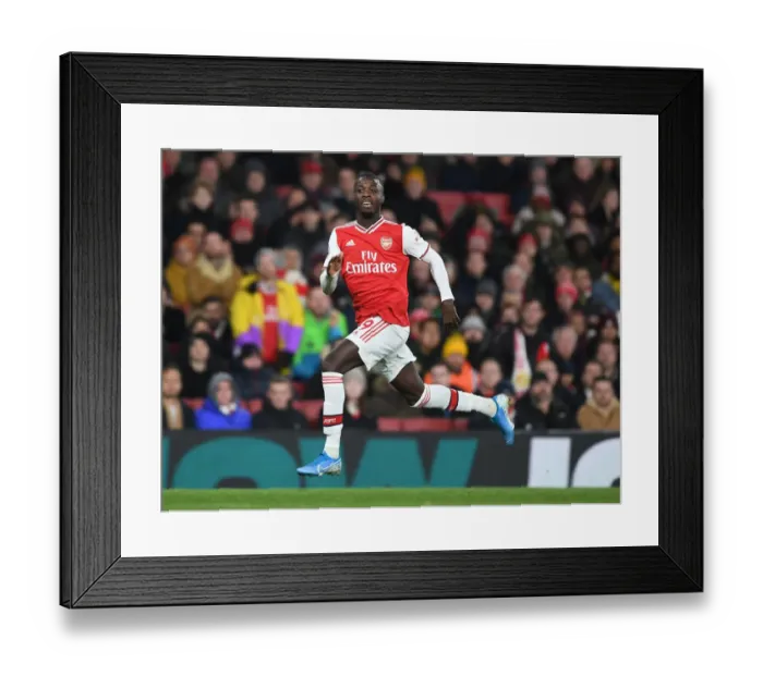 Framed Print : Arsenal vs Brighton: Pepe in Action - Premier League 2019-20