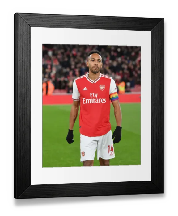 Framed Print : Arsenal's Aubameyang Gears Up for Arsenal v Brighton Premier League Clash Framed Print : Arsenal's Aubameyang Gears Up for Arsenal v Brighton Premier League Clash