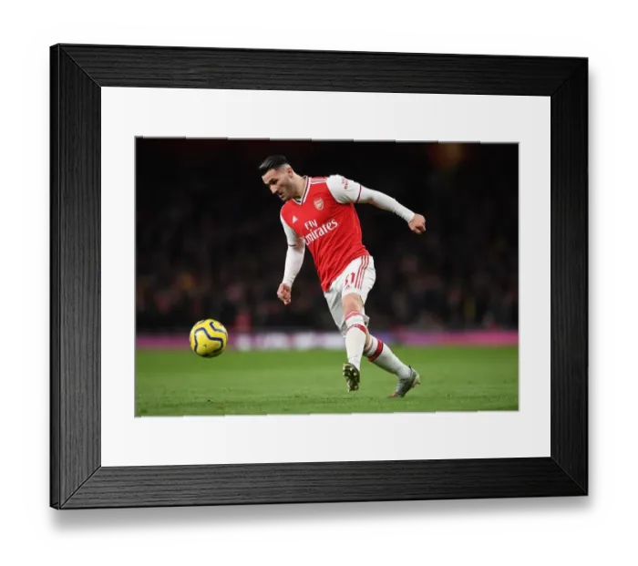 Framed Print : Arsenal's Sead Kolasinac in Action Against Brighton & Hove Albion, Premier League 2019-20
