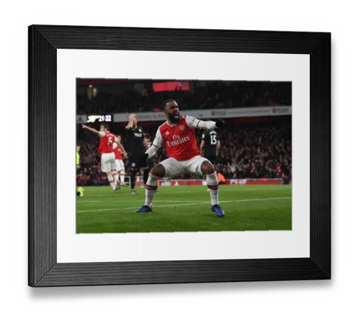 Framed Print : Alexandre Lacazette's Goal: Arsenal FC vs Brighton & Hove Albion, Premier League 2019-20 Framed Print : Alexandre Lacazette's Goal: Arsenal FC vs Brighton & Hove Albion, Premier League 2019-20