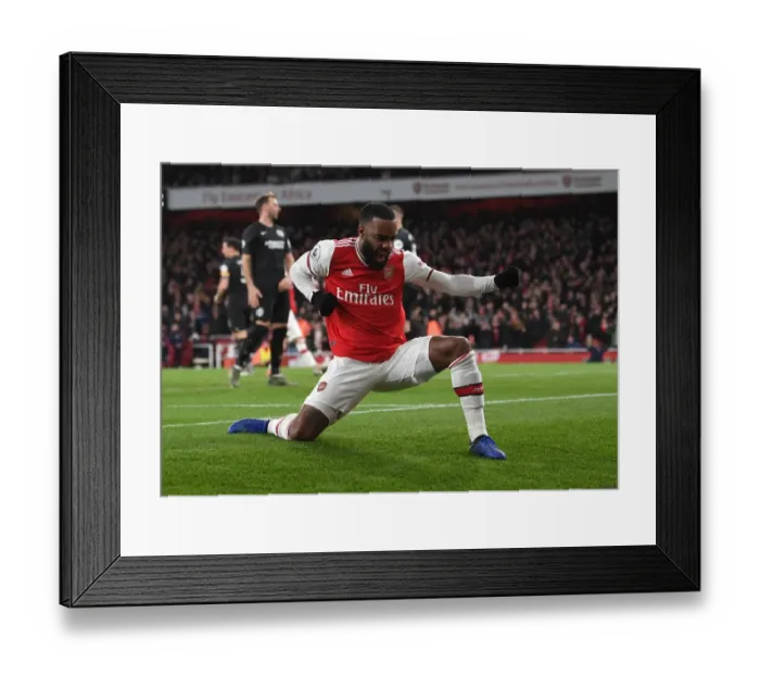 Framed Print : Arsenal vs Brighton: Alexandre in Action - Premier League, London