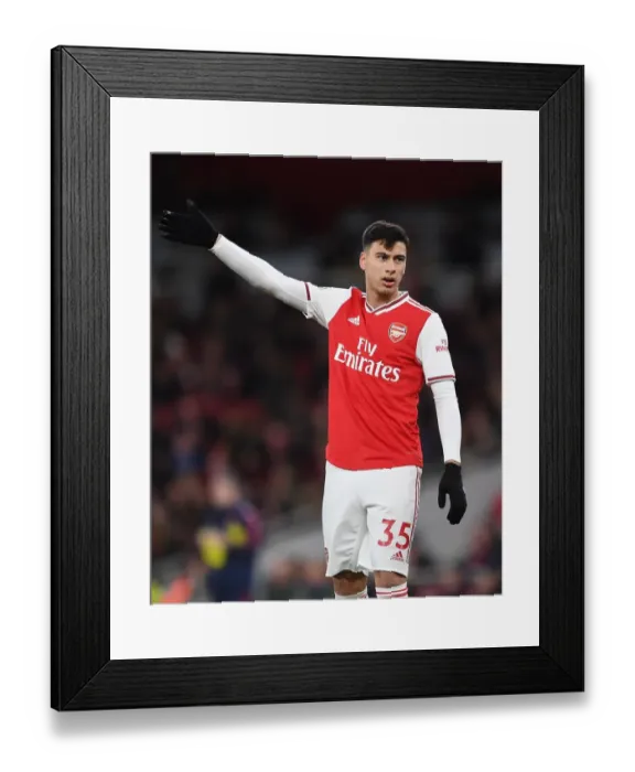Framed Print : Arsenal's Martinelli Shines in Premier League Clash Against Brighton & Hove Albion (December 2019)
