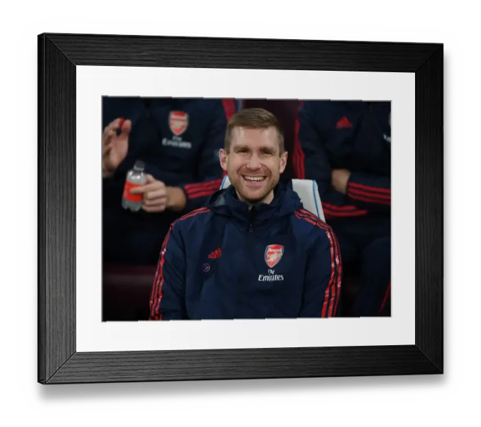 Framed Print : Arsenal Academy Director Per Mertesacker at West Ham United vs Arsenal FC, Premier League (December 2019)